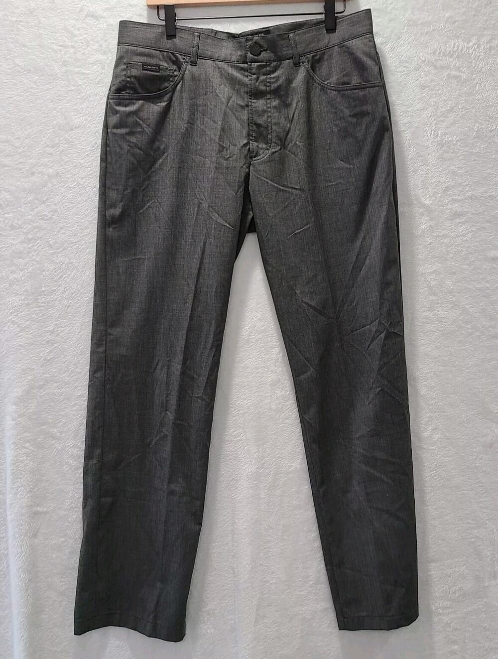 Alberto Ceramica Tom Charcoal Performance Mens 5 Pocket Pant Size 34x31 EU 50